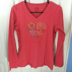 Life is Good Women's V-Neck Shirt